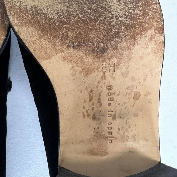 Vintage Calvin Klein Womens Black Velvet Horsebit Loafer Size 8 - Picture 12 of 12